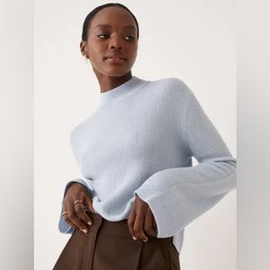 Frank & Oak - Merino Wool Mockneck Sweater - Size Large